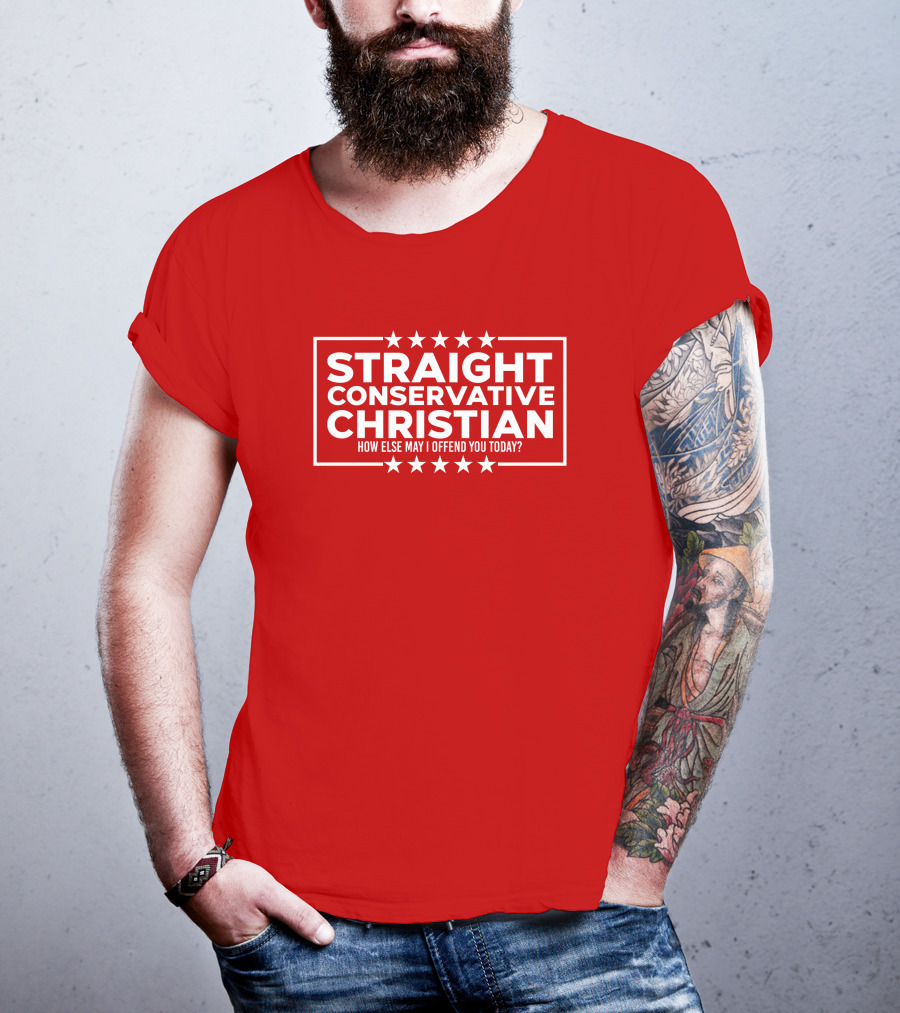 Hodgetwins Store Straight Conservative Christian How Else May I Offend You Today T-Shirt