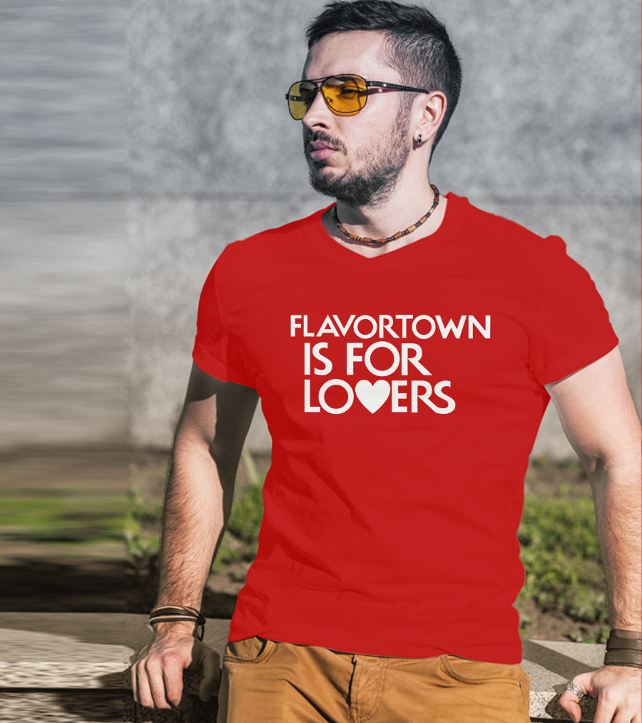 Guy Fieri Flavortown Is For Lovers Heart T-Shirt