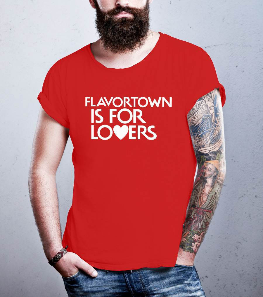 Guy Fieri Flavortown Is For Lovers Heart T-Shirt