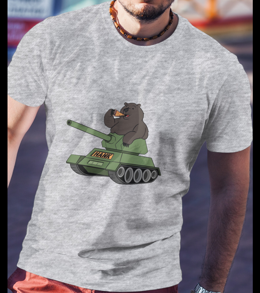 Pardon My Take Hank The Tank Bear Pizza Tank Big Cat T-Shirt