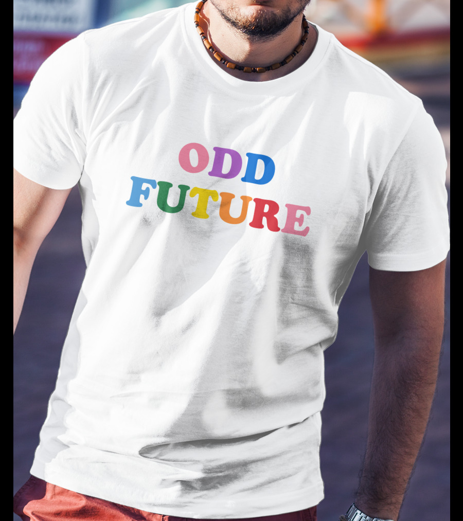Odd Future Merch Odd Future Rainbow Logo Text Series T-Shirt