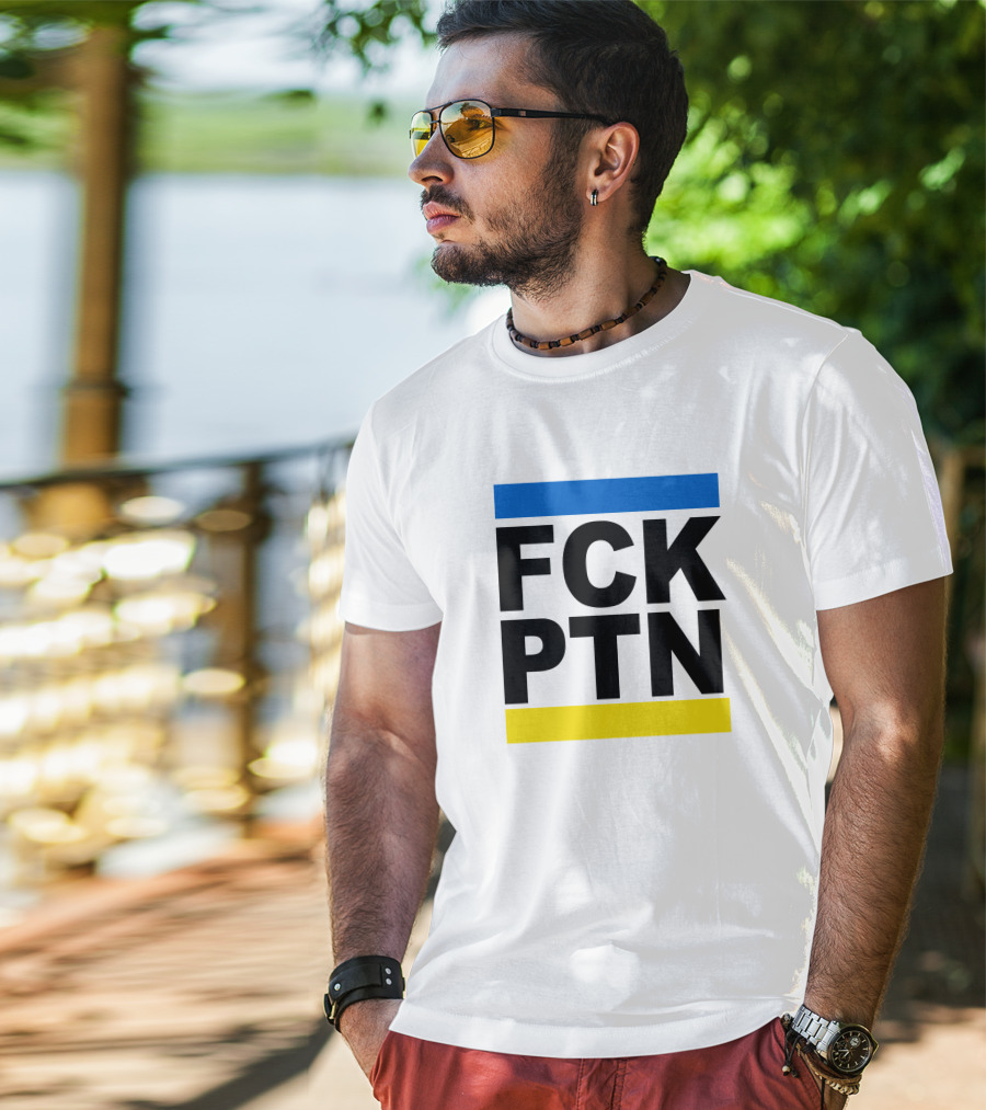FCK PTN Blue Yellow Stripes T-Shirt