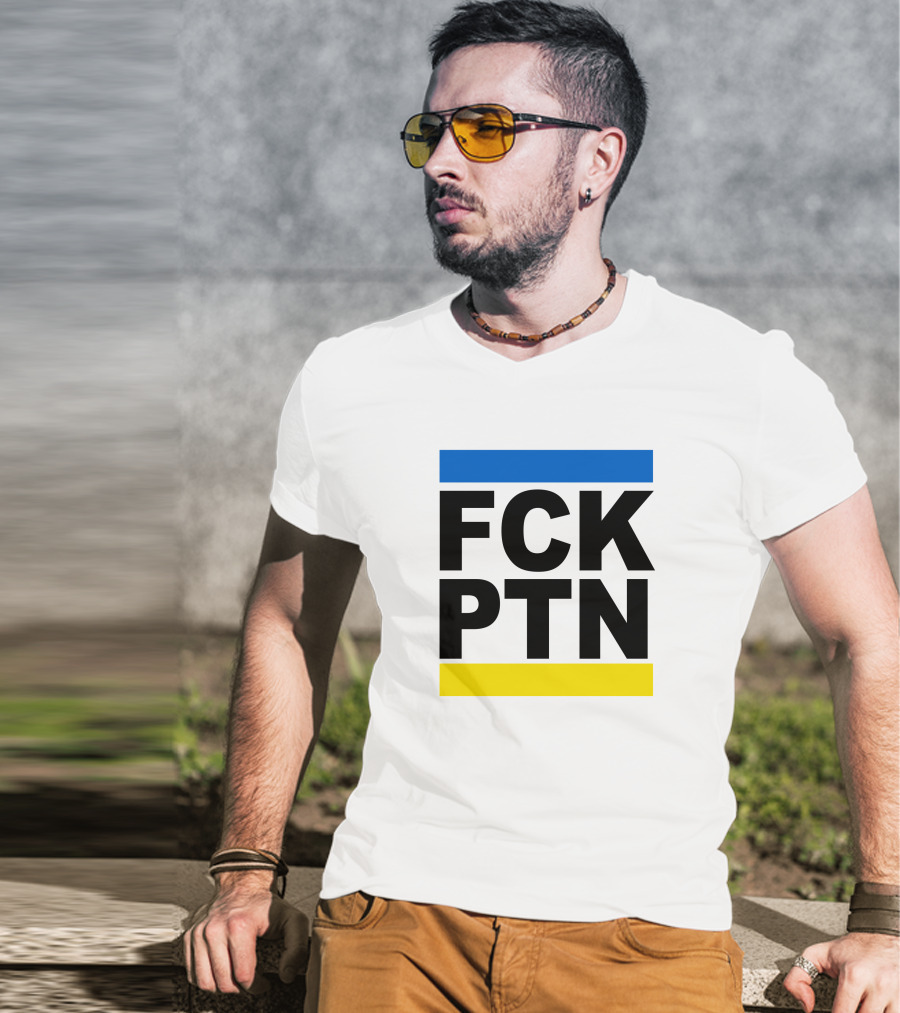FCK PTN Blue Yellow Stripes T-Shirt