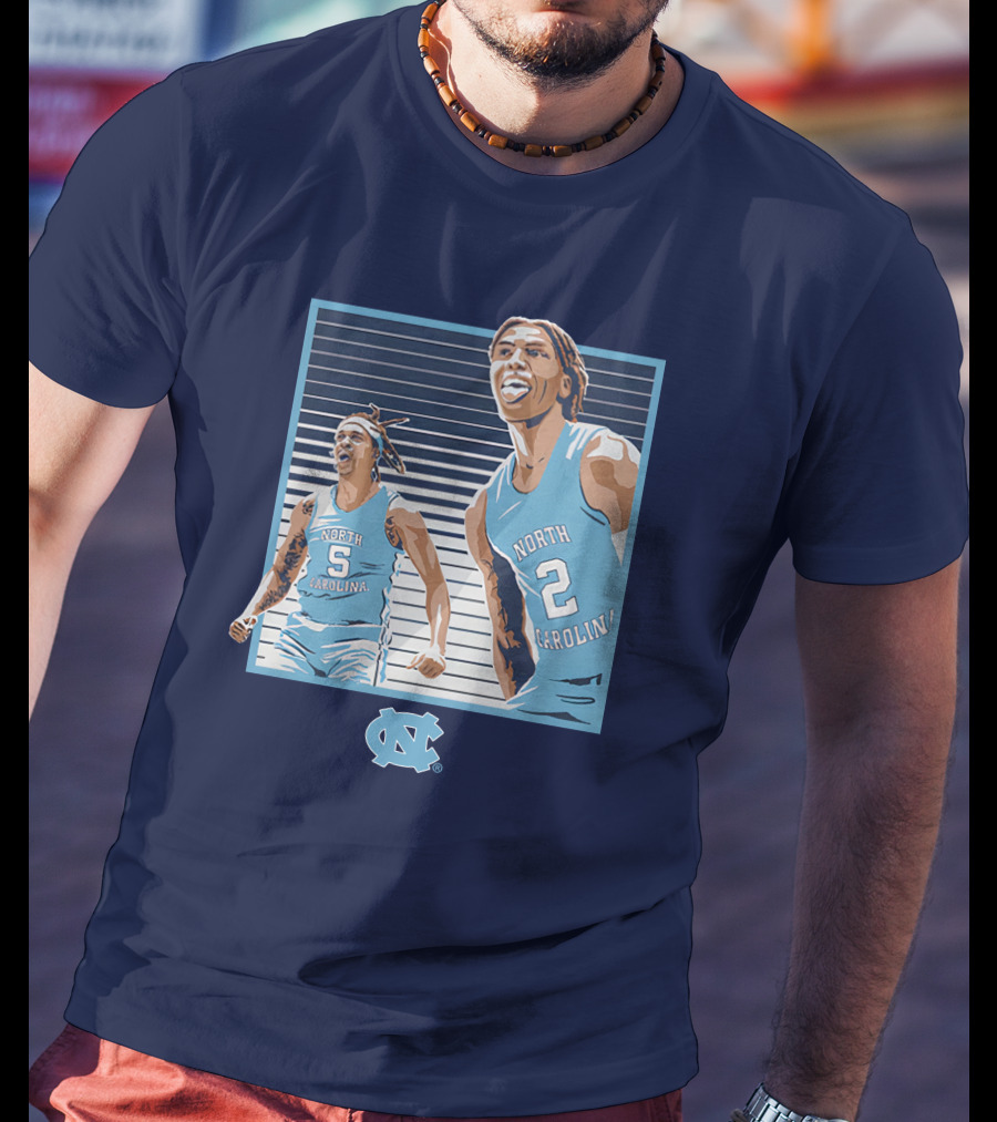UNC Basketball Armando Bacot Caleb Love North Carolina Tar Heels T-Shirt