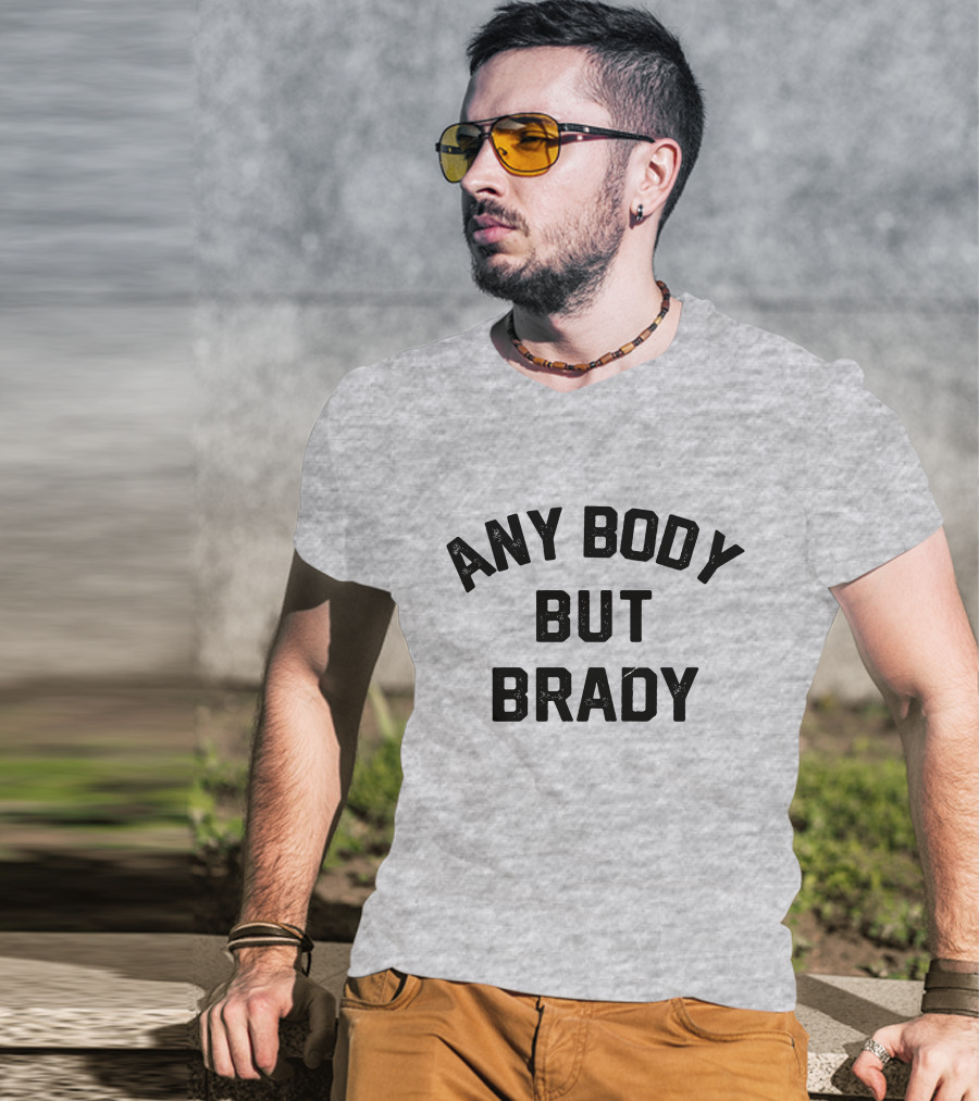 Steel City Anybody But Brady Football Fan Pittsburgh Dad T-Shirt