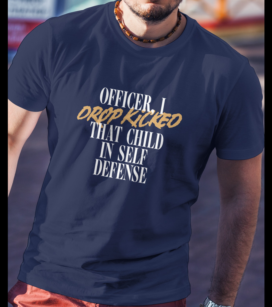 Technoblade Merch Officer I Drop Kicked That Child In Self Defense T-Shirt