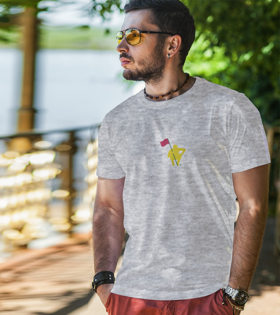 The Caddie Network April Edition Breaking Golf Flag T-Shirt