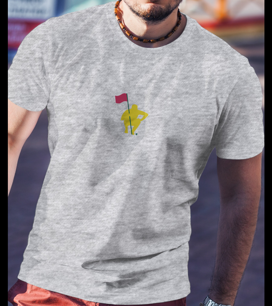 The Caddie Network April Edition Breaking Golf Flag T-Shirt