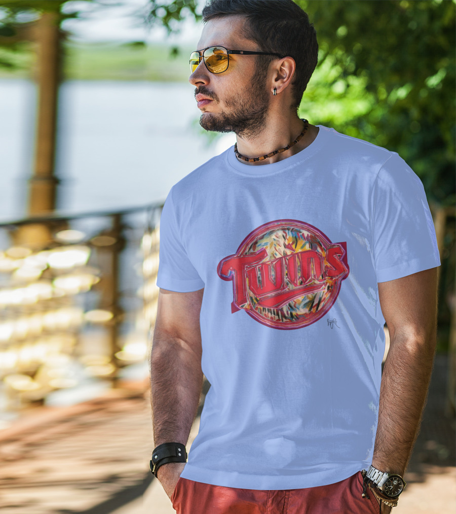 Twins Jimmy Longoria Local Artist Minnesota Baseball T-Shirt