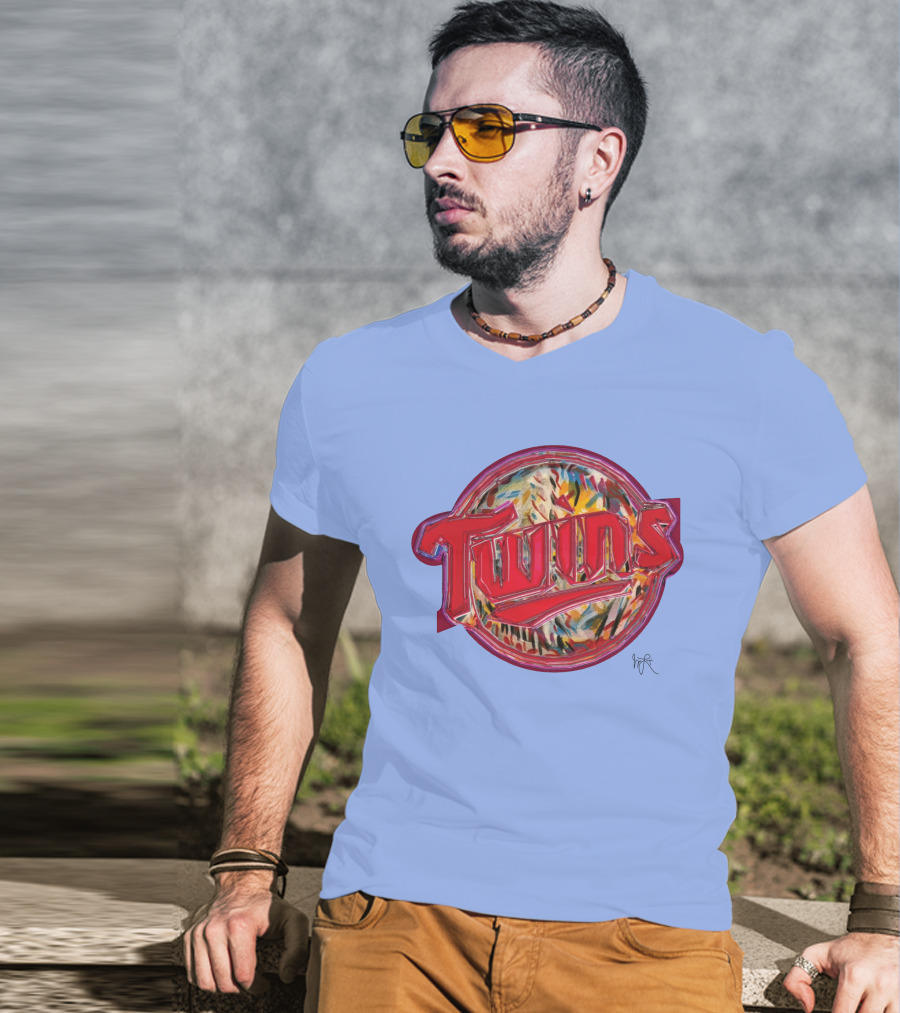 Twins Jimmy Longoria Local Artist Minnesota Baseball T-Shirt