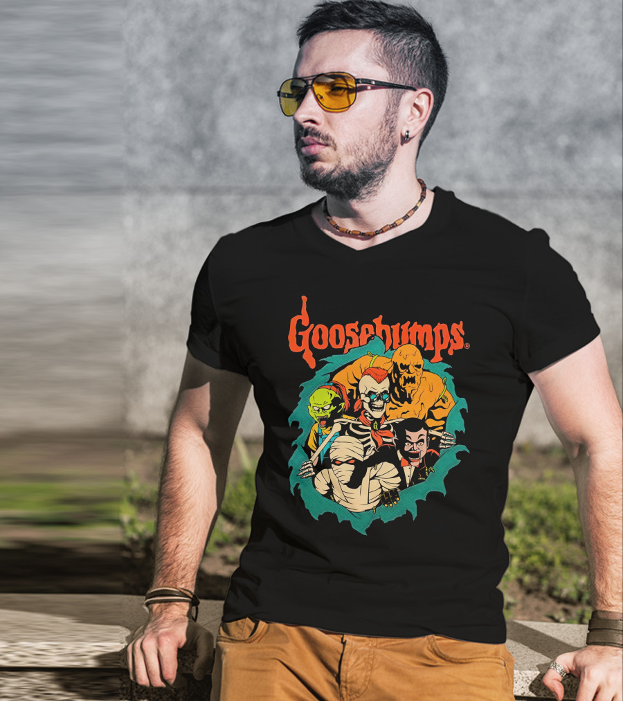 Goosebumps Creepy Co Mummy Monsters Retro Horror T-Shirt