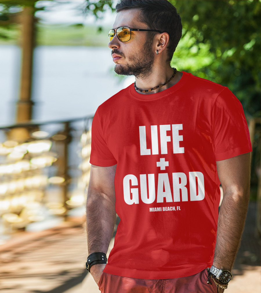 Lifeguard Miami Beach FL Thomas Sanders T-Shirt