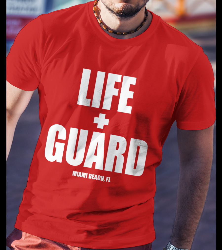 Lifeguard Miami Beach FL Thomas Sanders T-Shirt
