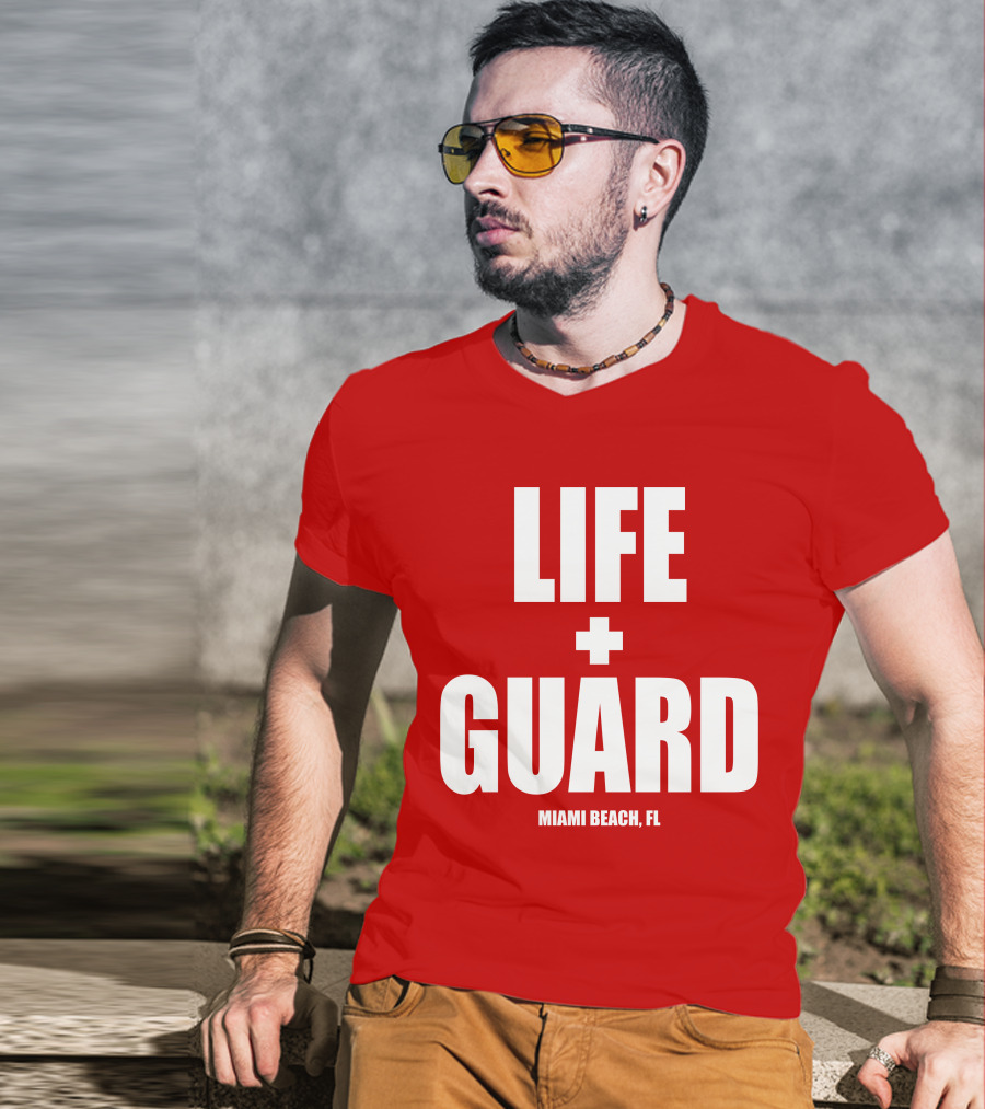 Lifeguard Miami Beach FL Thomas Sanders T-Shirt