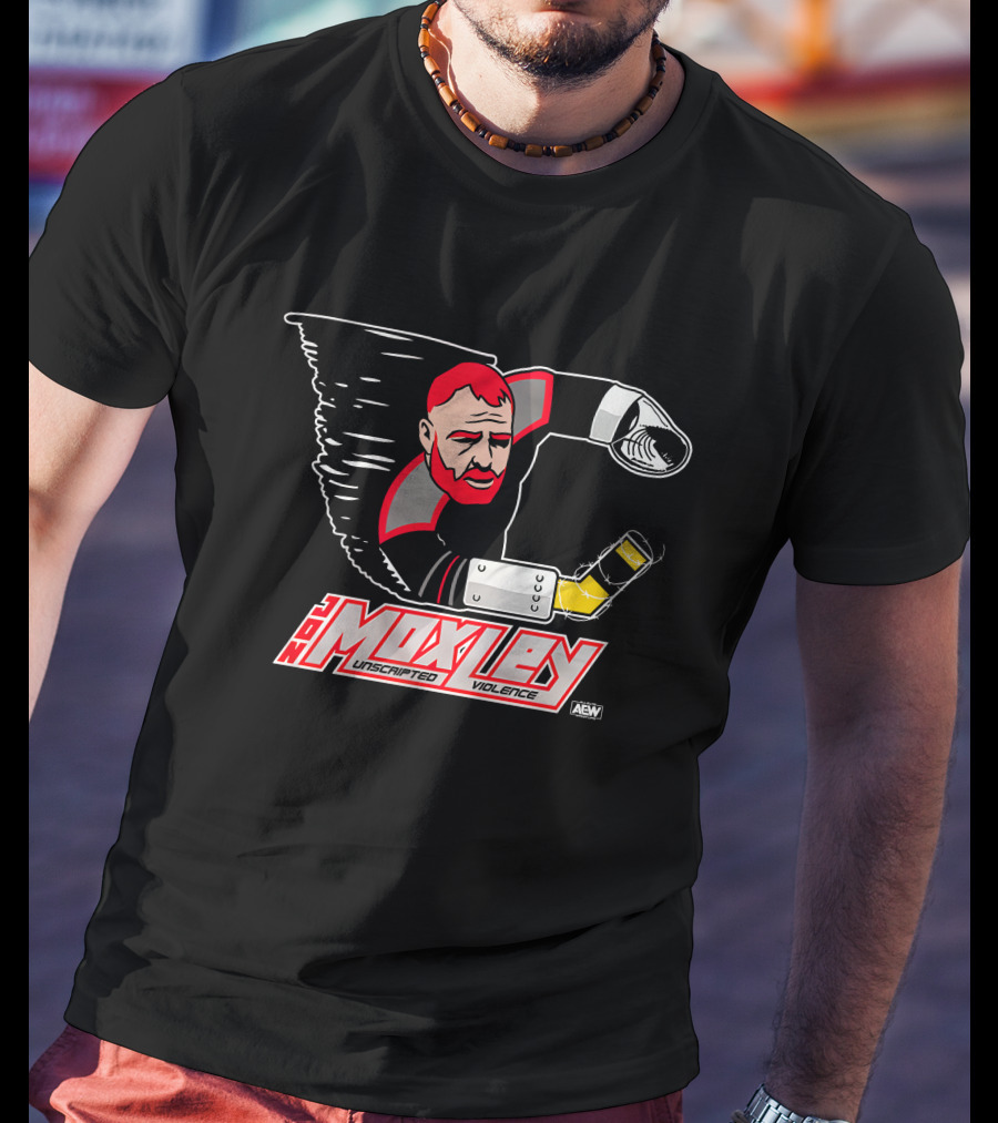 Jon Moxley AEW Cyclone Unscripted Violence T-Shirt