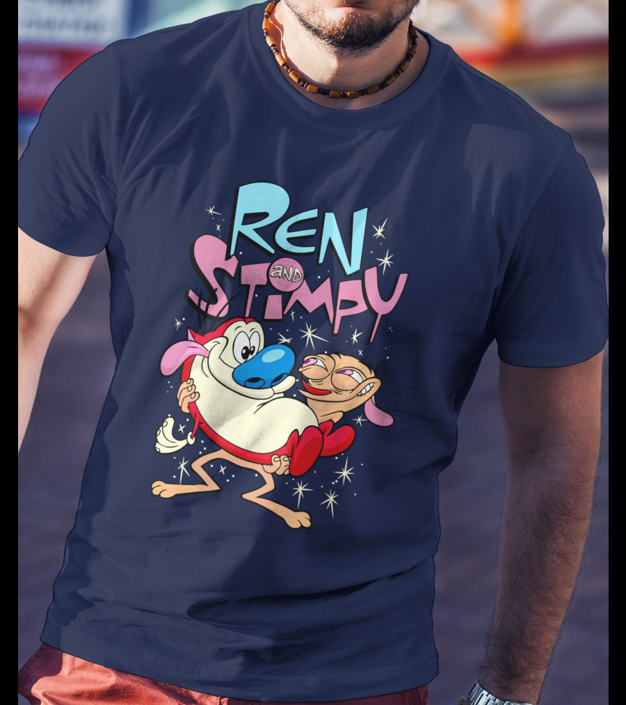 Ren And Stimpy Cartoon Nickelodeon Rugrat T-Shirt