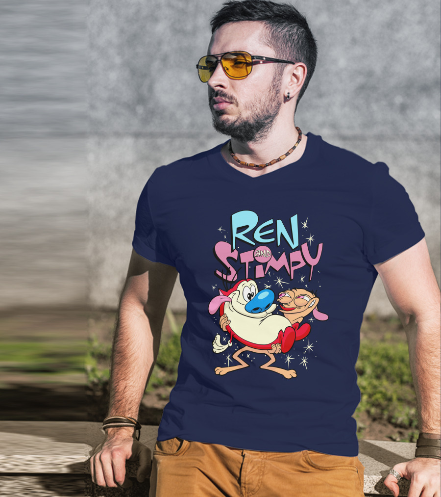 Ren And Stimpy Cartoon Nickelodeon Rugrat T-Shirt