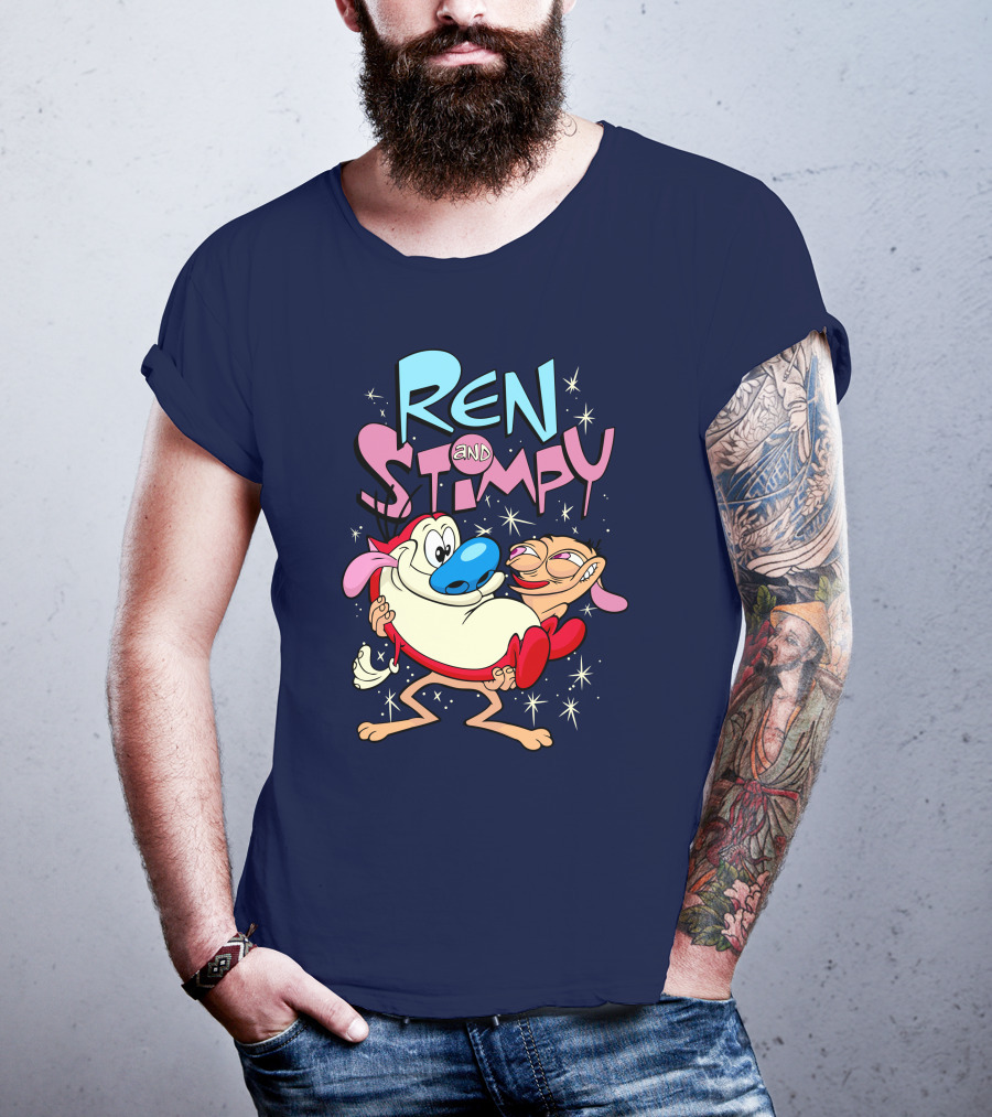 Ren And Stimpy Cartoon Nickelodeon Rugrat T-Shirt