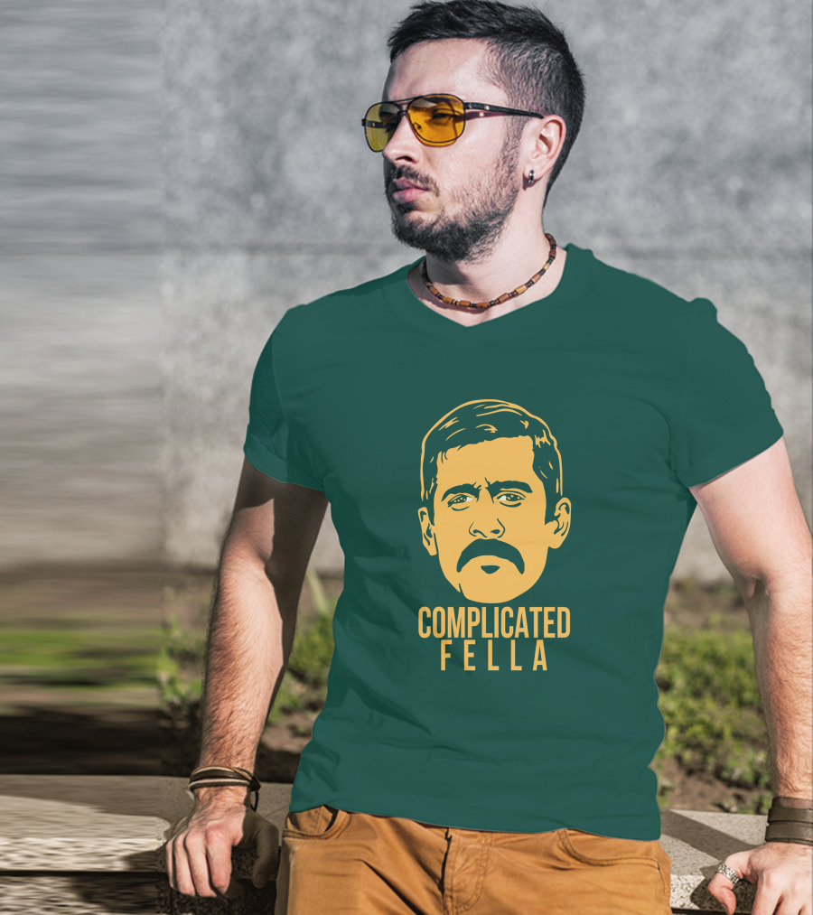Cheeseheadtv Go Pack Go Complicated Fella Keefersport Packers Aaron Rodgers T-Shirt