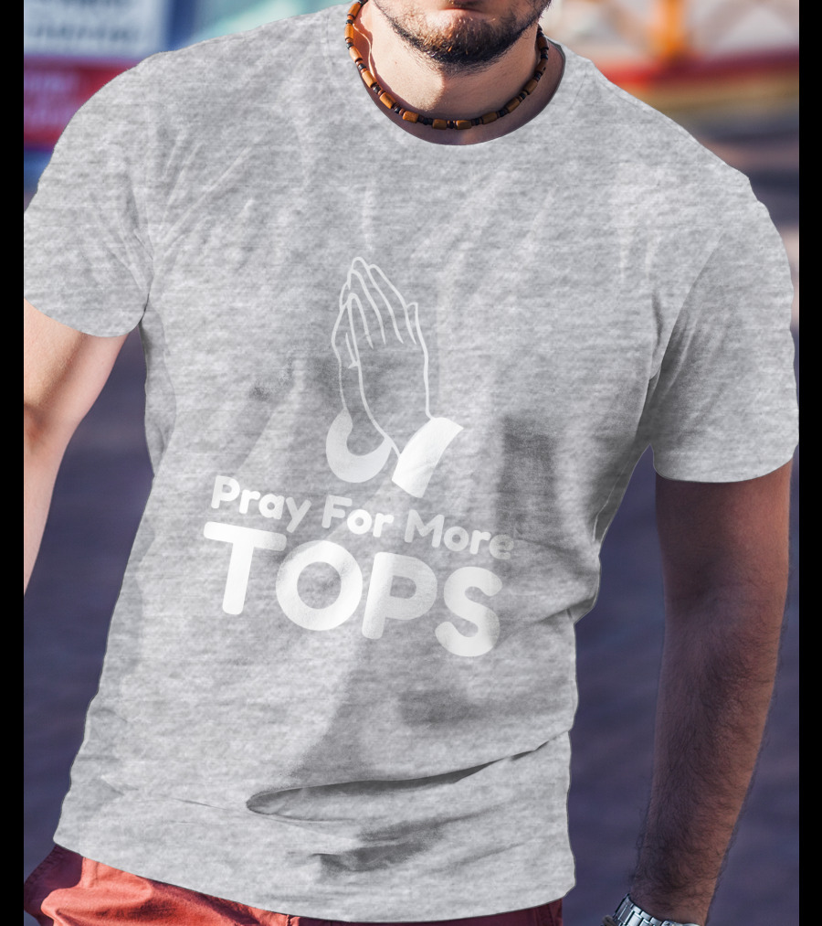 Pray For More Tops Bearly There Hands In Prayer T-Shirt