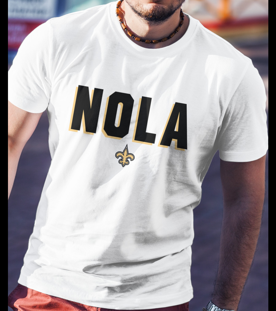New Orleans Saints NOLA Fleur-de-Lis Verizon Alvin Kamara T-Shirt