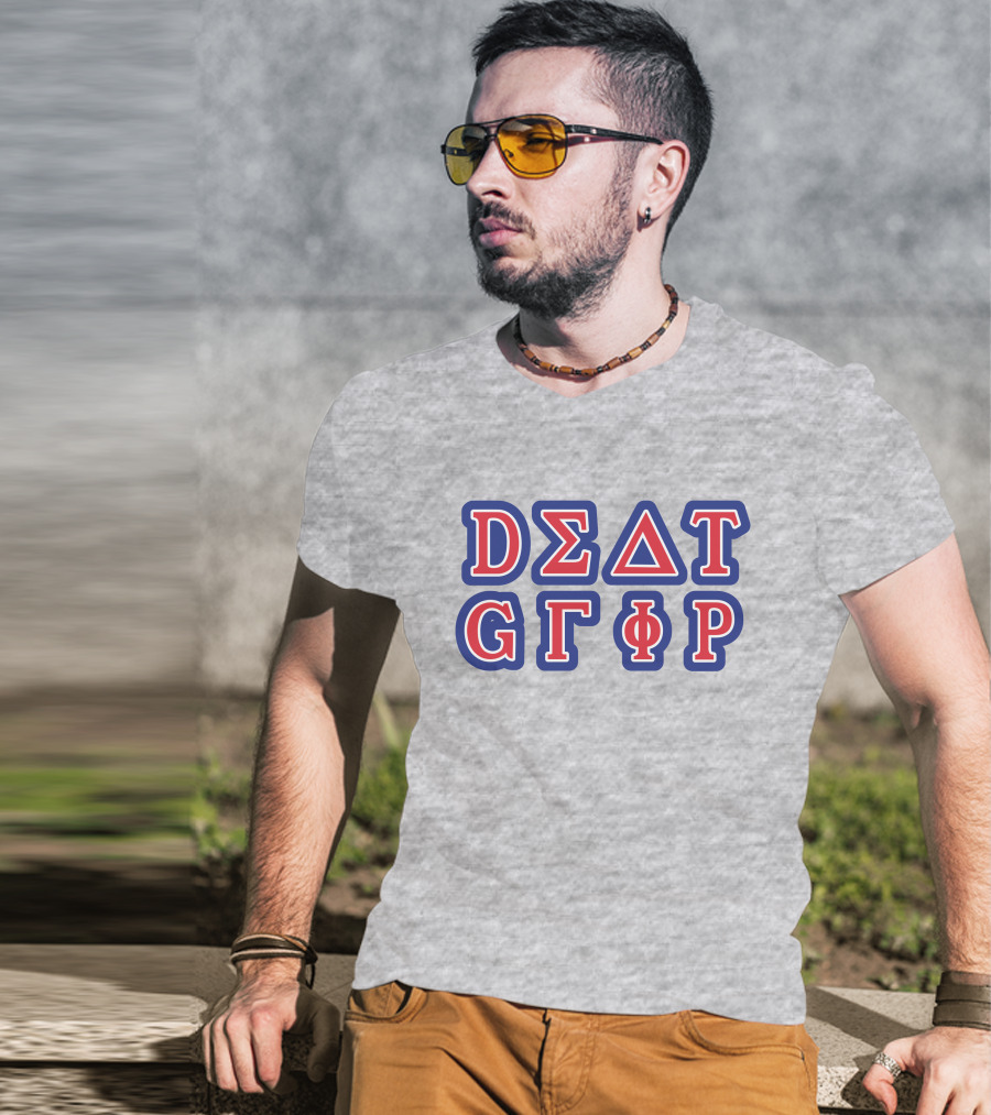 Hellomerch Death Grips Merch College Heather Grey Delta Sigma Theta Gamma Phi Rho T-Shirt