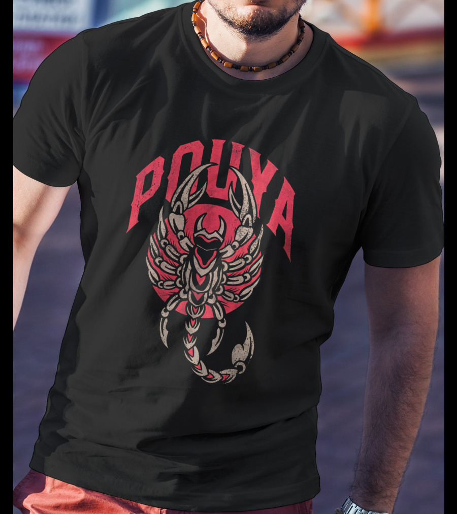 Pouya Scorpion Design 305 Merch Store Handshakes Collection T-Shirt