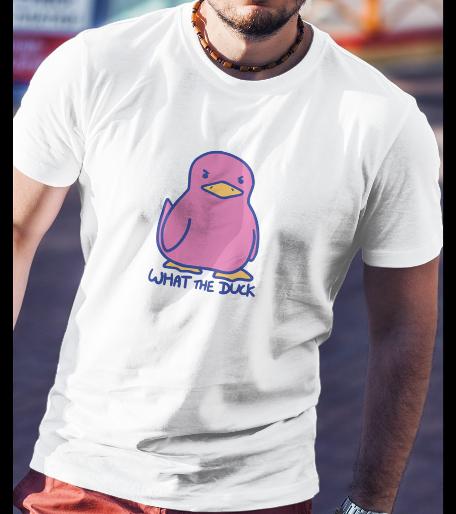 Sodapoppin Merch What The Duck Angry Pink Duck T-Shirt