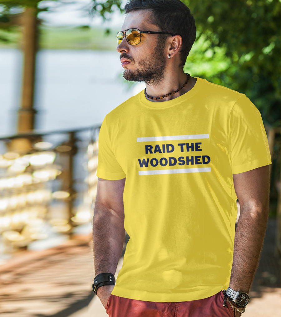Dougie Tutter Raid The Woodshed Bold Yellow T-Shirt