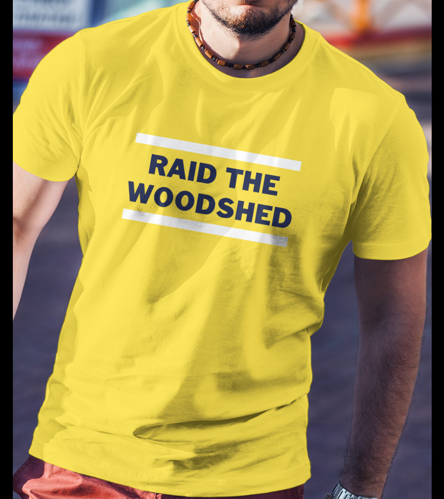 Dougie Tutter Raid The Woodshed Bold Yellow T-Shirt