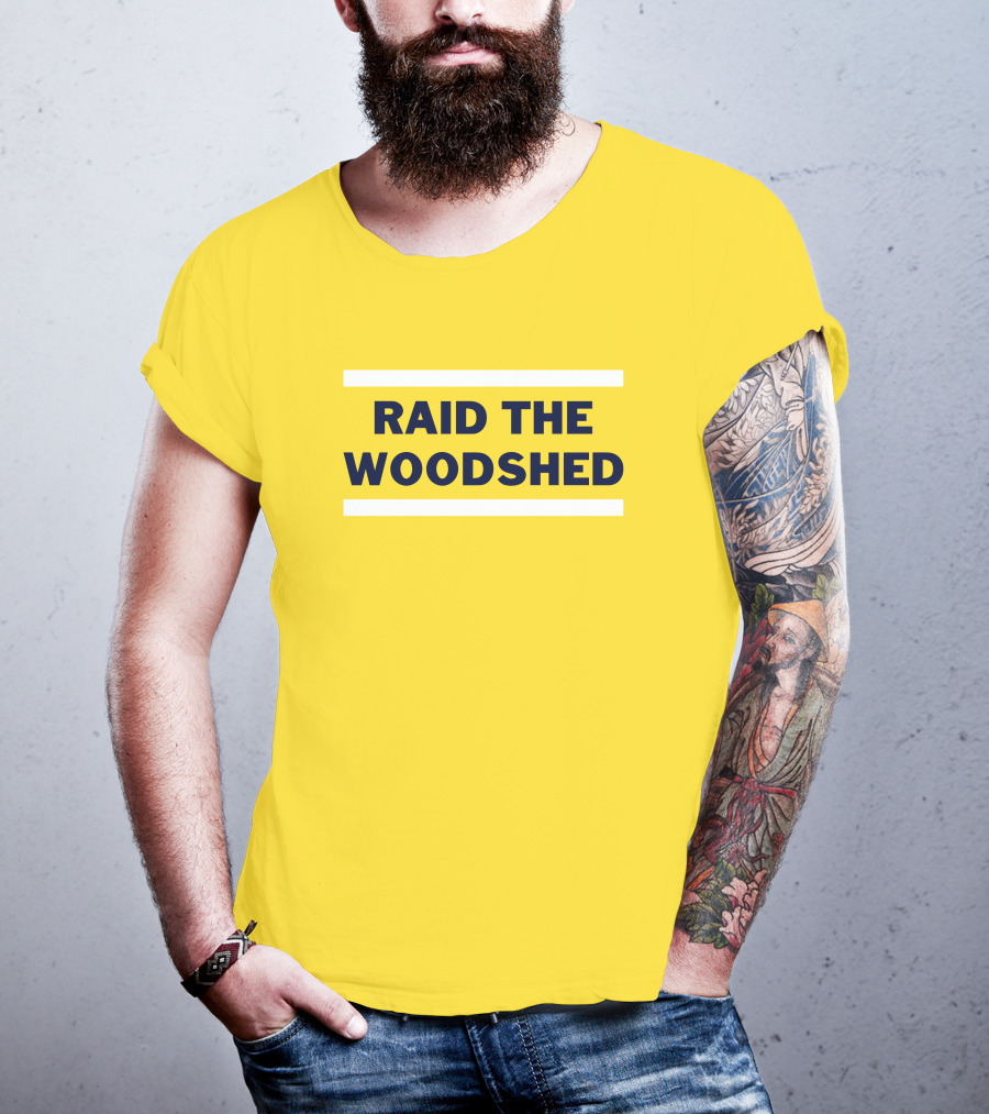 Dougie Tutter Raid The Woodshed Bold Yellow T-Shirt