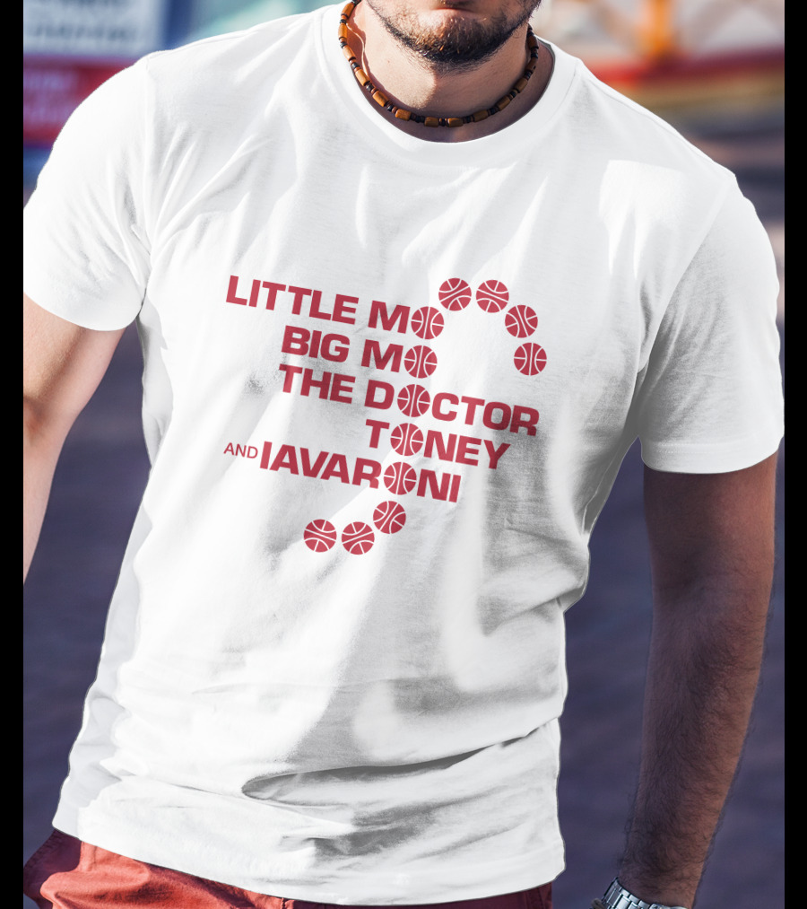 Little Mo Big Mo The Doctor Toney Iavaroni Basketball Chicabulls 1983 Sixers Staring Five T-Shirt