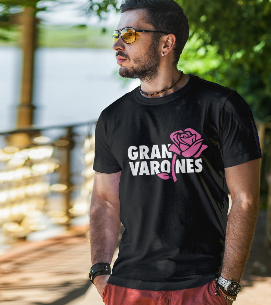 Gran Varones Rose Graphic Merch T-Shirt