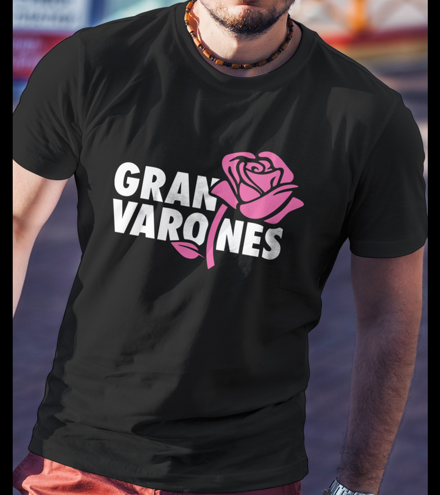 Gran Varones Rose Graphic Merch T-Shirt