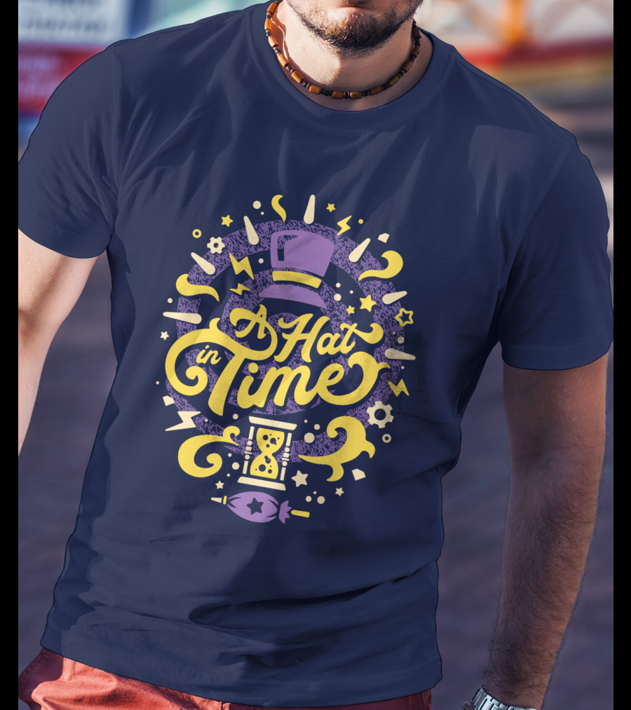 A Hat In Time Fangamer Merch Purple And Yellow Design With Hat And Hourglass T-Shirt