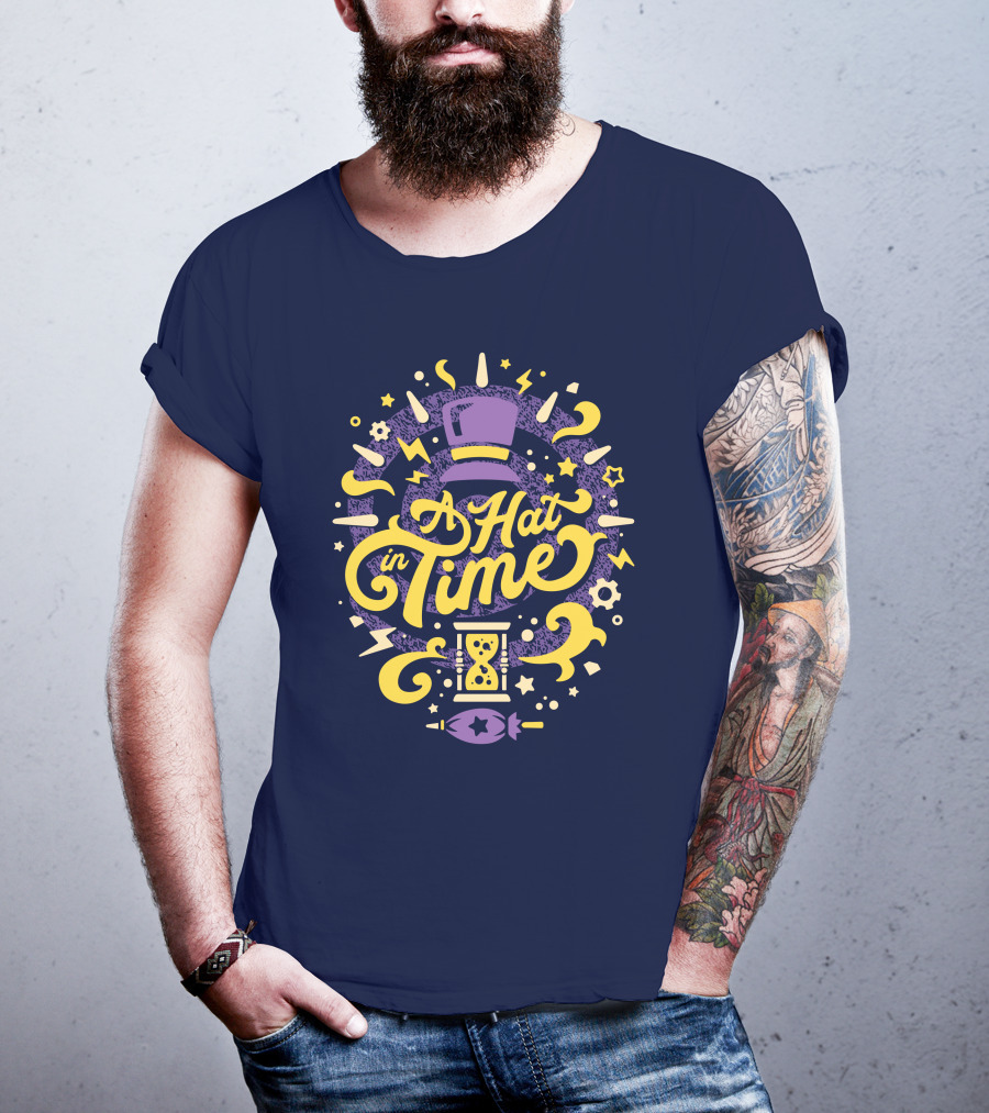 A Hat In Time Fangamer Merch Purple And Yellow Design With Hat And Hourglass T-Shirt