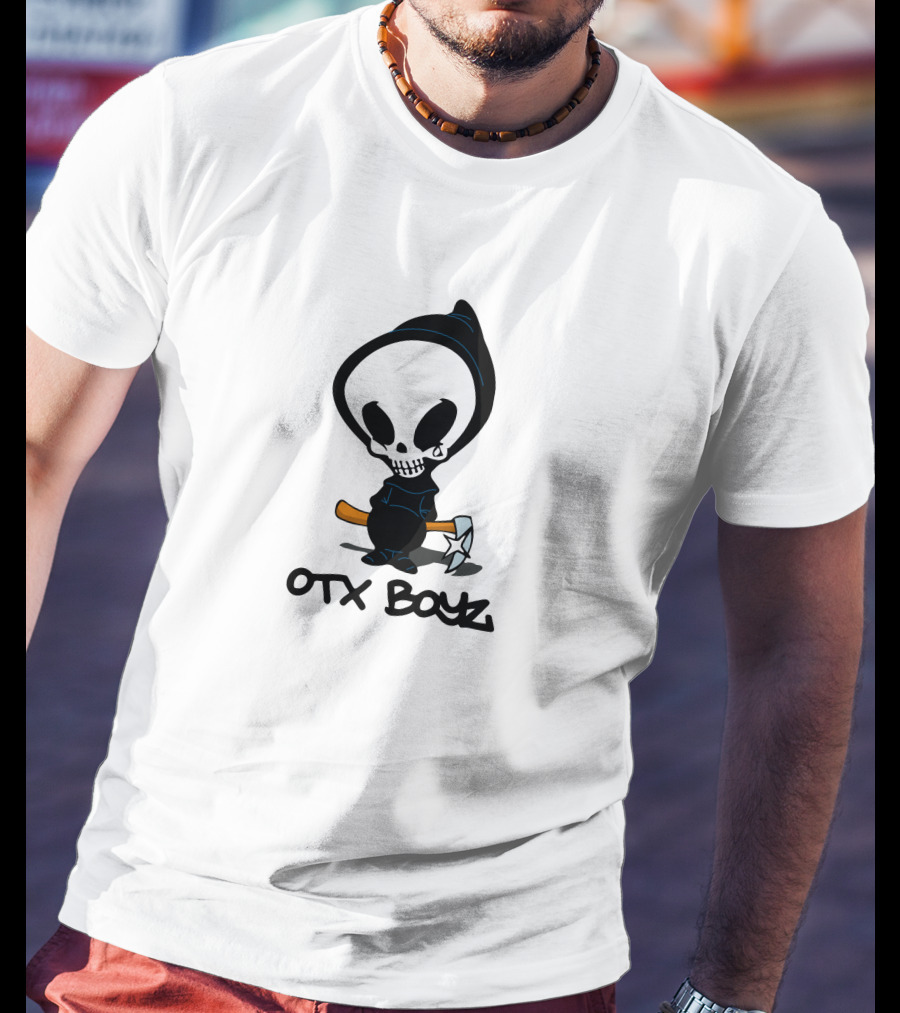 Ohgeesy Merch Geezyworld Death OTX Boyz Grim Reaper Cartoon T-Shirt