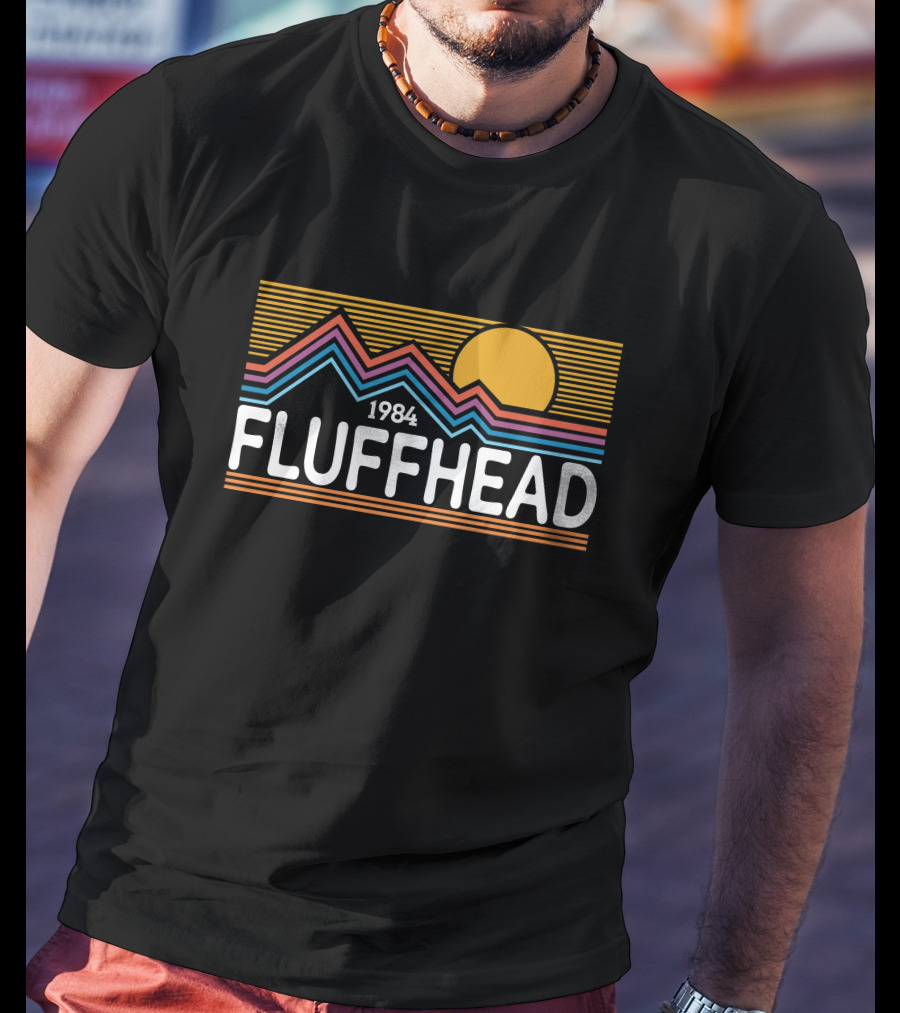 1984 Fluffhead Phish Design With Sun And Mountain Stripes T-Shirt