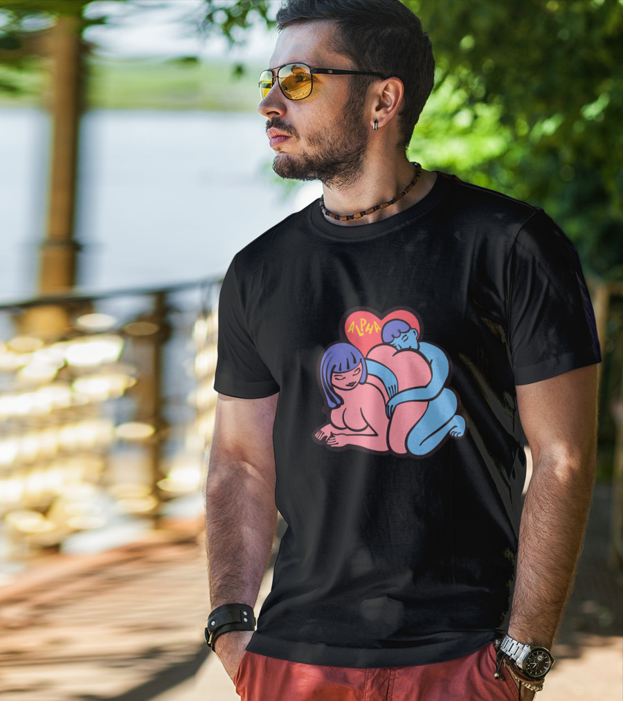 Alpha Channeling Snuggle Heart Embrace T-Shirt