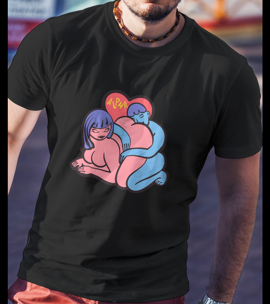 Alpha Channeling Snuggle Heart Embrace T-Shirt