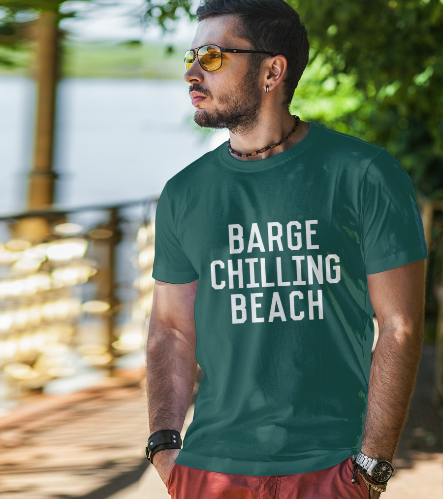 Barge Chilling Beach English Bay Vancouver Park BC Is Awesome T-Shirt