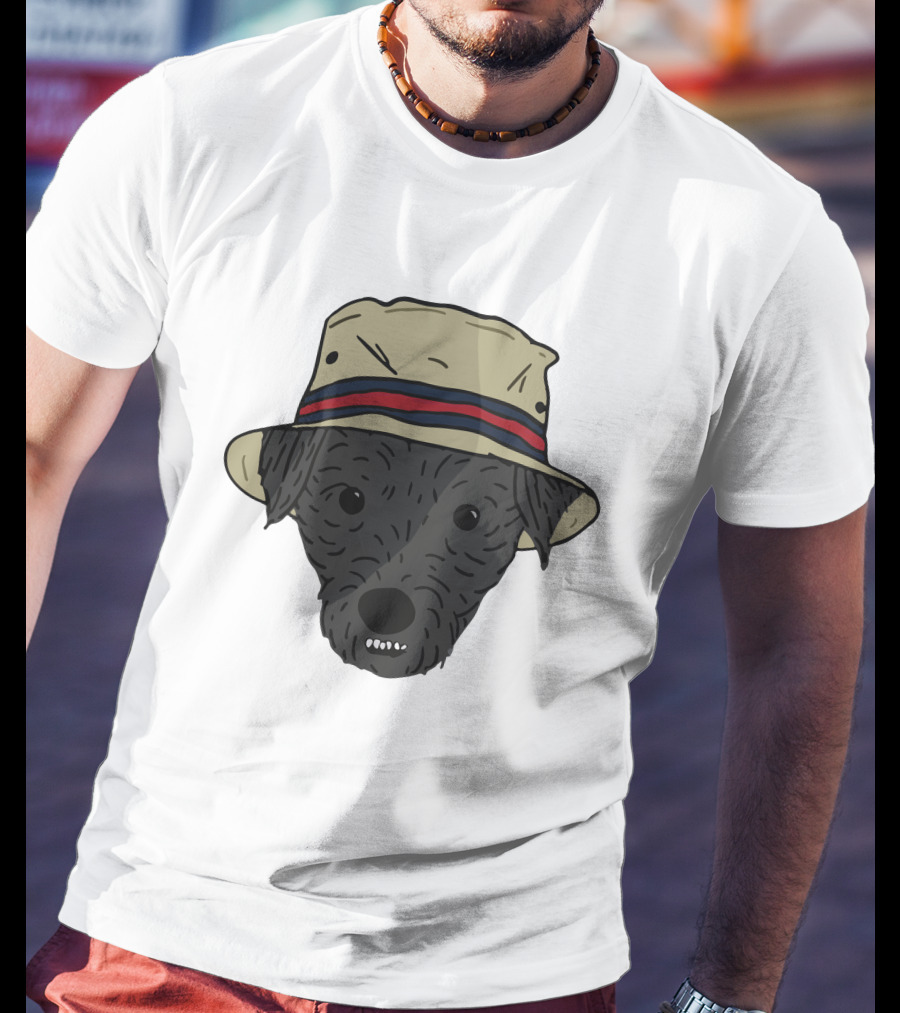 GoneFishingMerch Mortimer And Whitehouse Gone Fishing Dog In Bucket Hat T-Shirt