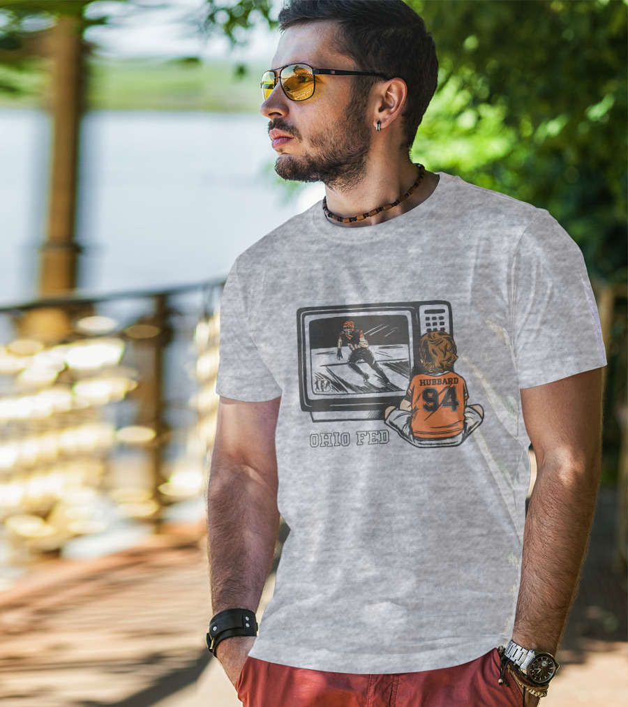 Cincinnati Bengals Sam Hubbard Ohio Fed 94 TV Retro Football T-Shirt