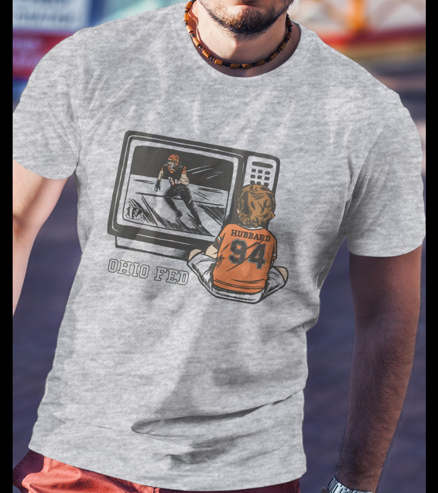 Cincinnati Bengals Sam Hubbard Ohio Fed 94 TV Retro Football T-Shirt