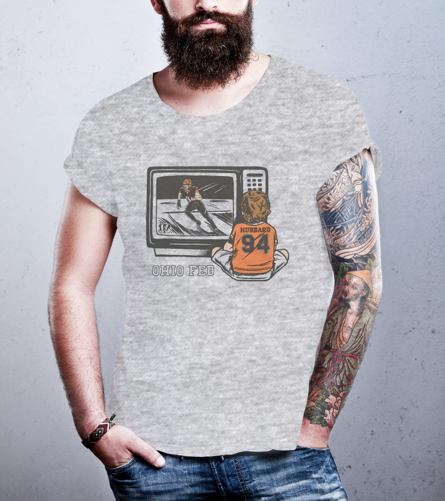 Cincinnati Bengals Sam Hubbard Ohio Fed 94 TV Retro Football T-Shirt