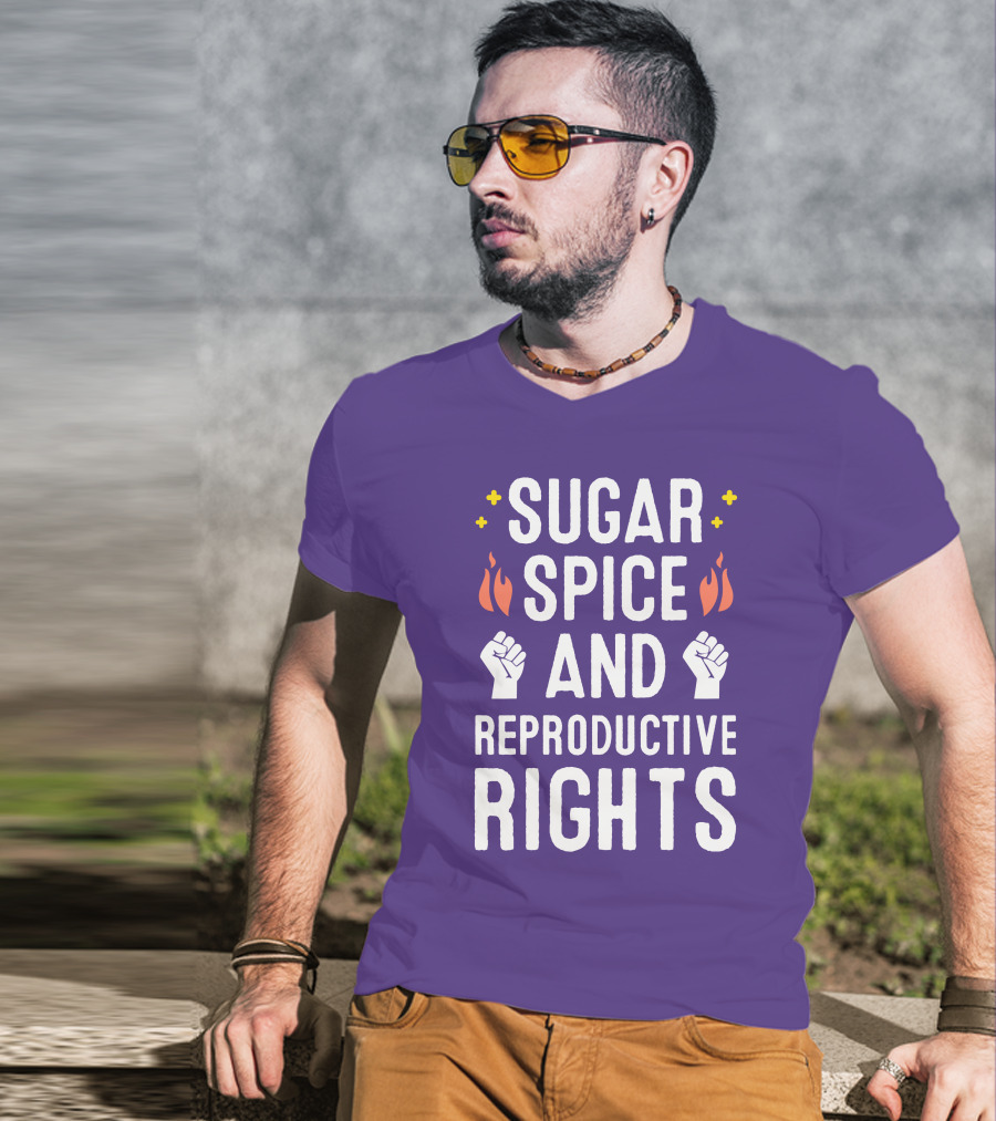 SirKatelyn Sugar Spice And Reproductive Rights Fist And Flame T-Shirt