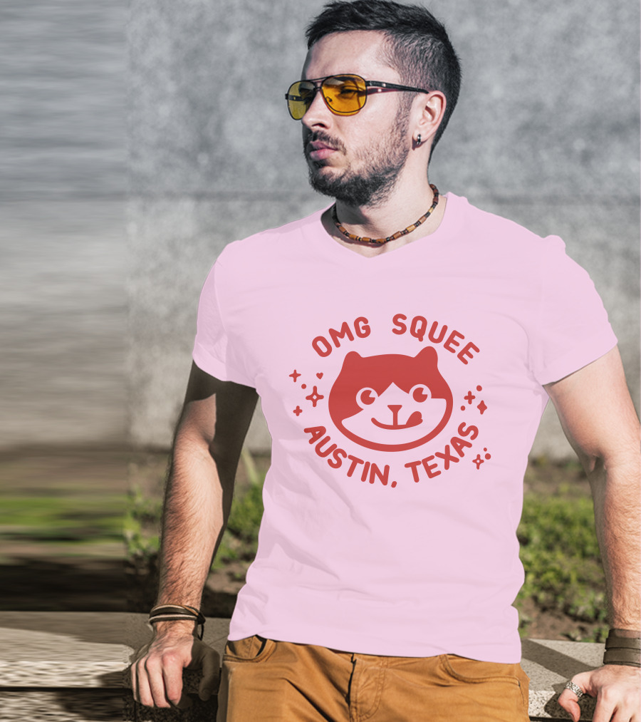 OMG Squee Austin Texas Cute Cat T-Shirt