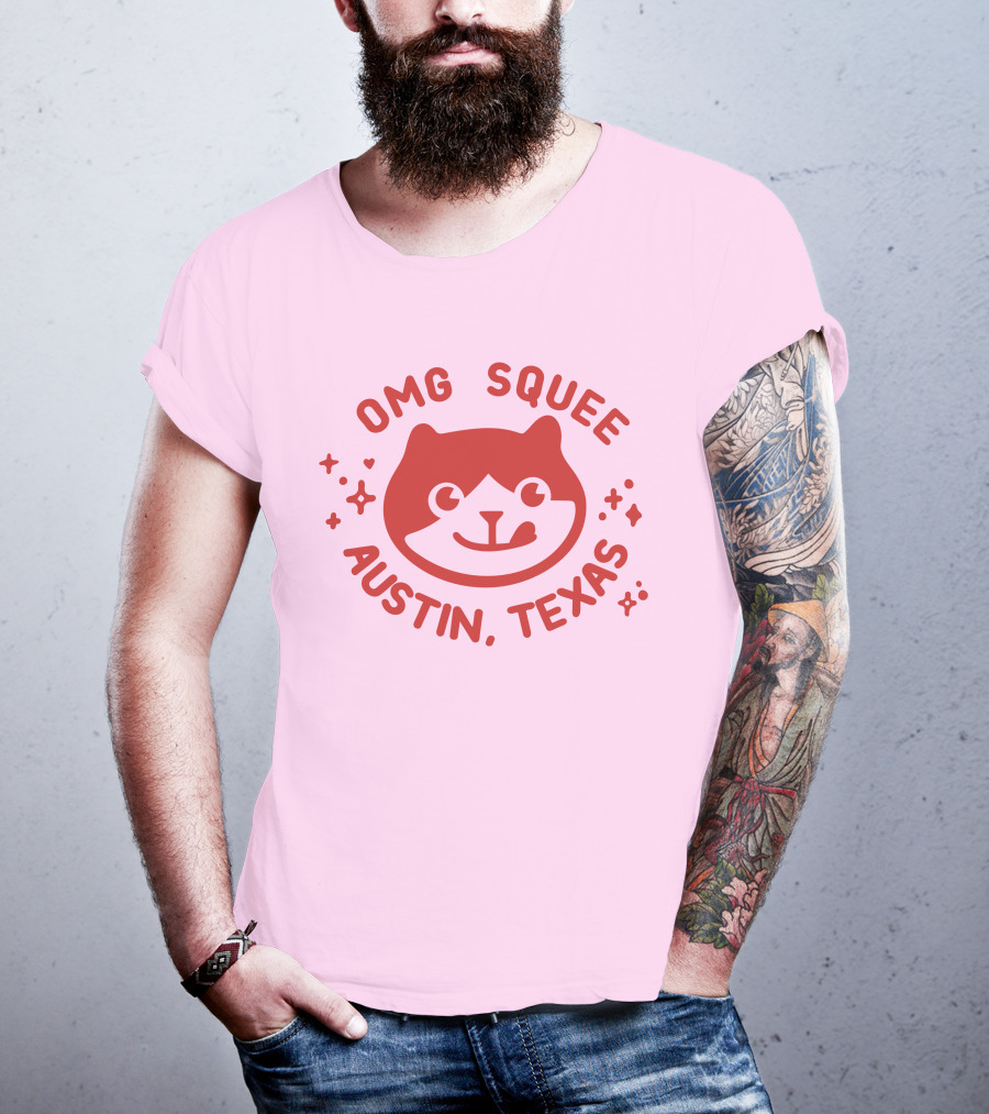 OMG Squee Austin Texas Cute Cat T-Shirt