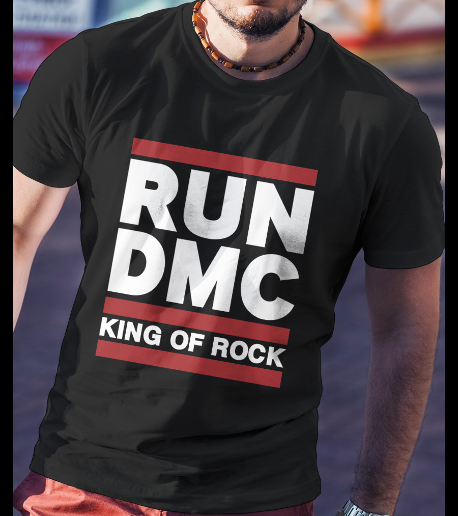 Allinhiphop Run DMC King Of Rock Retro T-Shirt