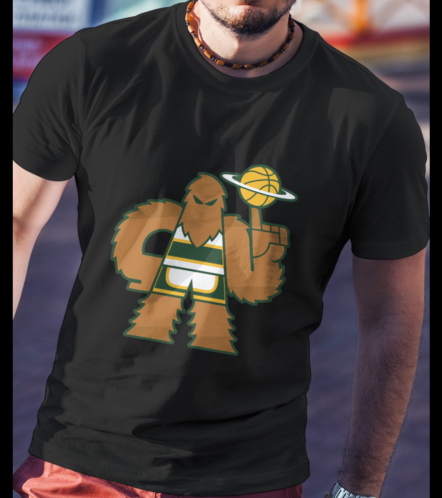 Simplyseattle Merch Super Squatch Basketball T-Shirt